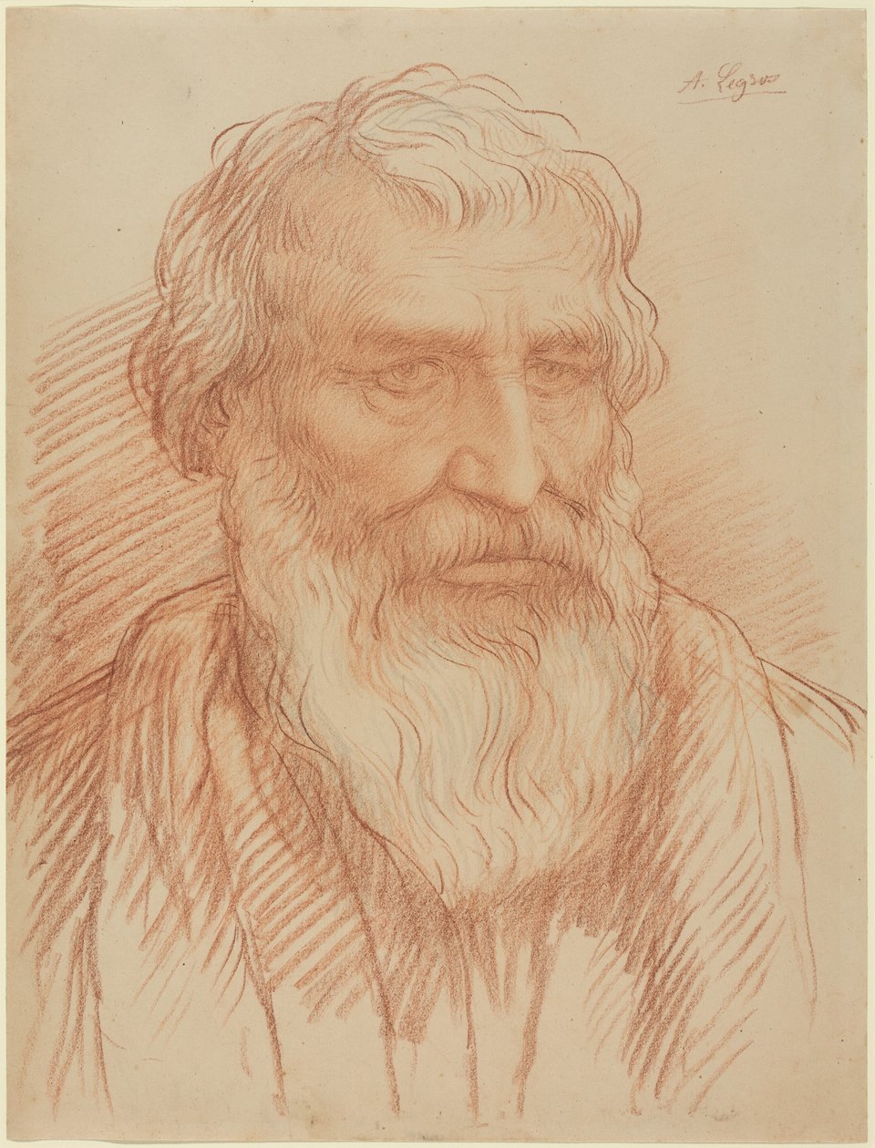 Studium głowy autorstwa Alphonse Legros