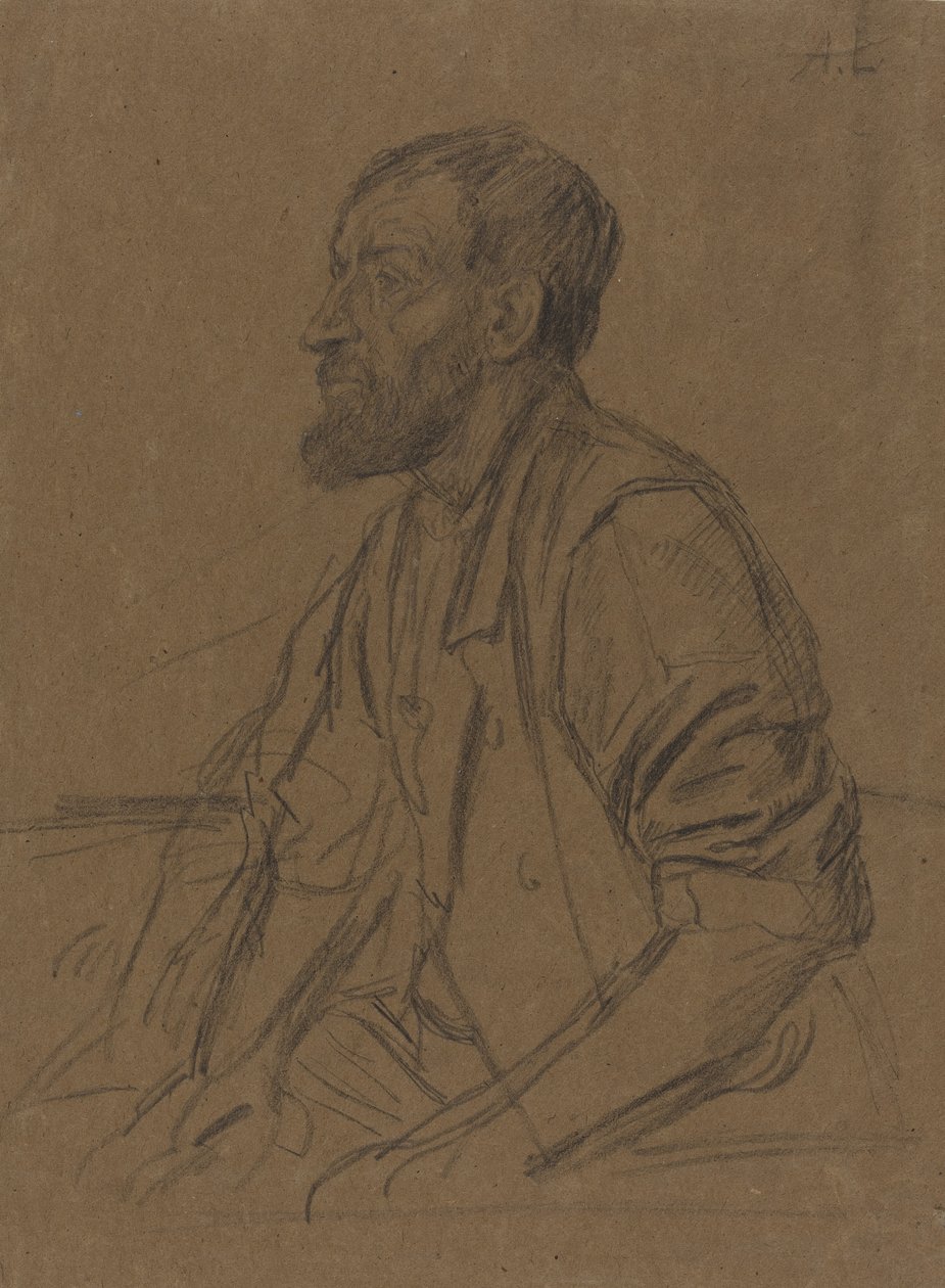 Studium robotnika. autorstwa Alphonse Legros