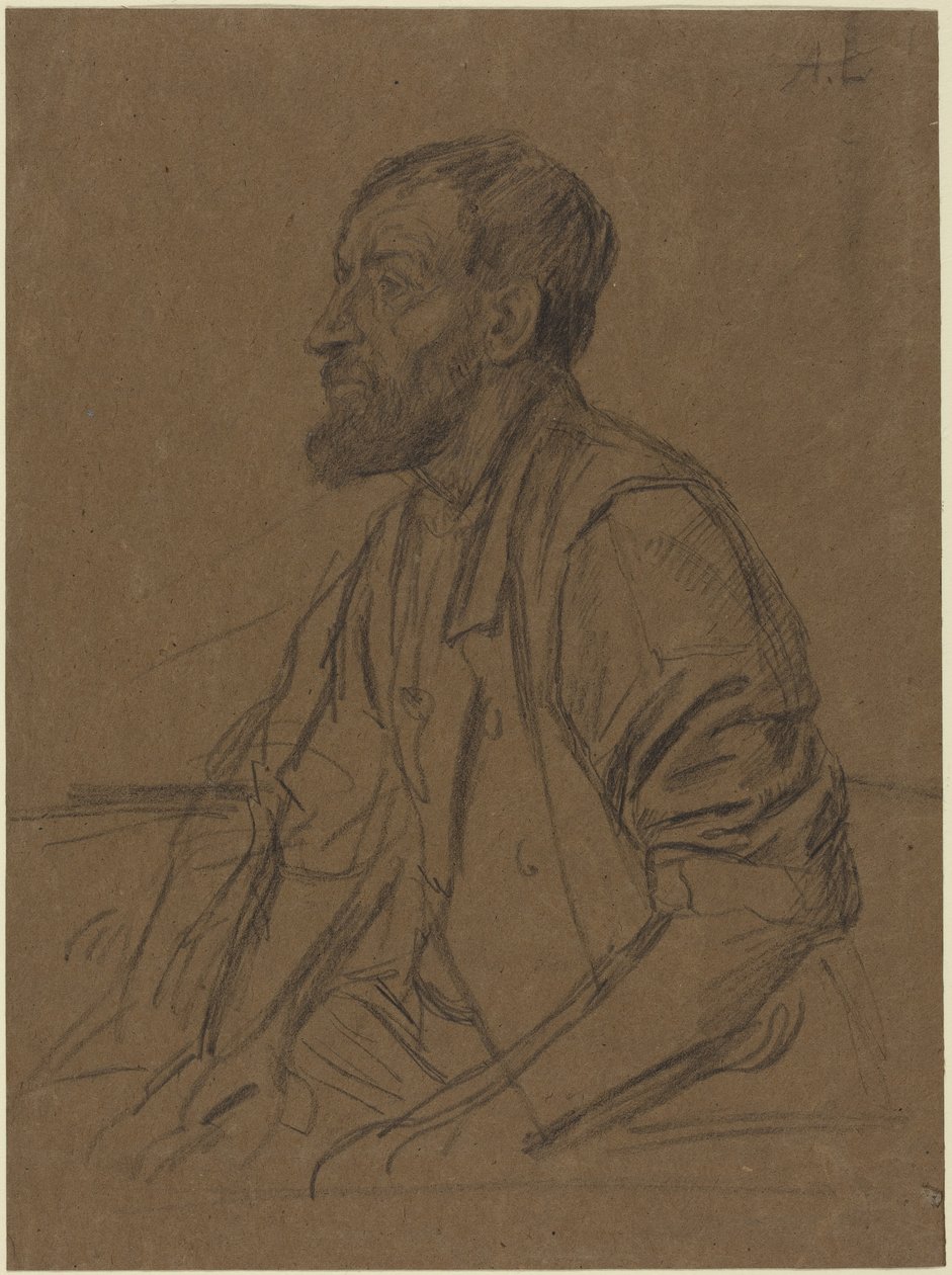 Studium robotnika autorstwa Alphonse Legros