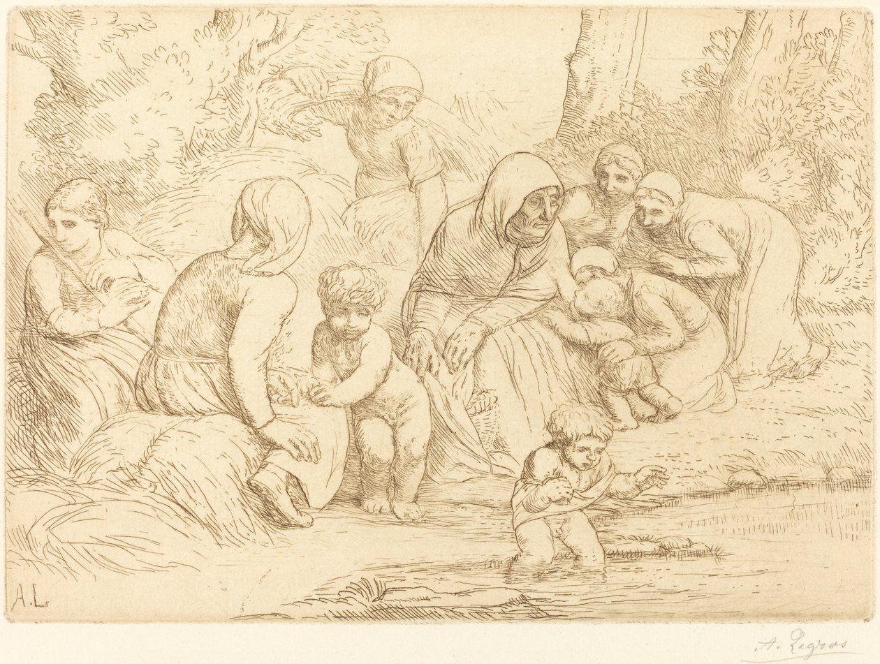 Letnia Letnia. autorstwa Alphonse Legros