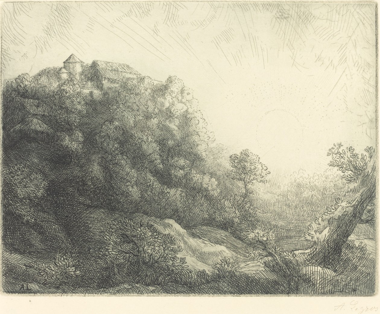 Wschód słońca (wschód słońca: jesień) autorstwa Alphonse Legros