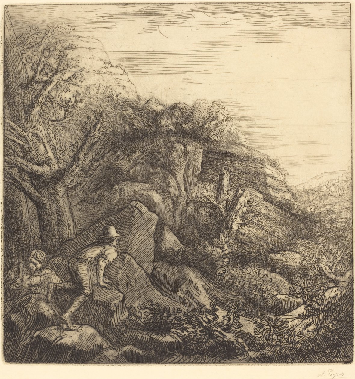 Wschód słońca Wschód słońca. autorstwa Alphonse Legros