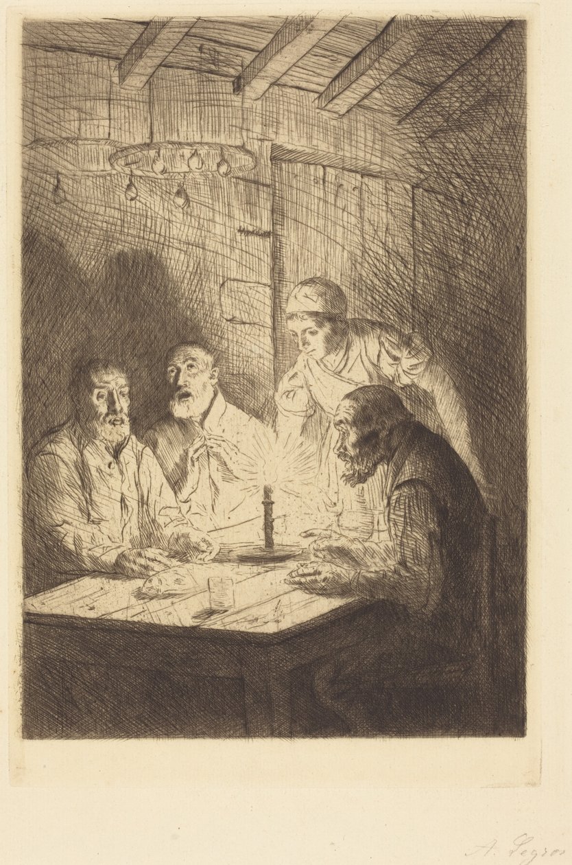 Wieczerza ubogich autorstwa Alphonse Legros