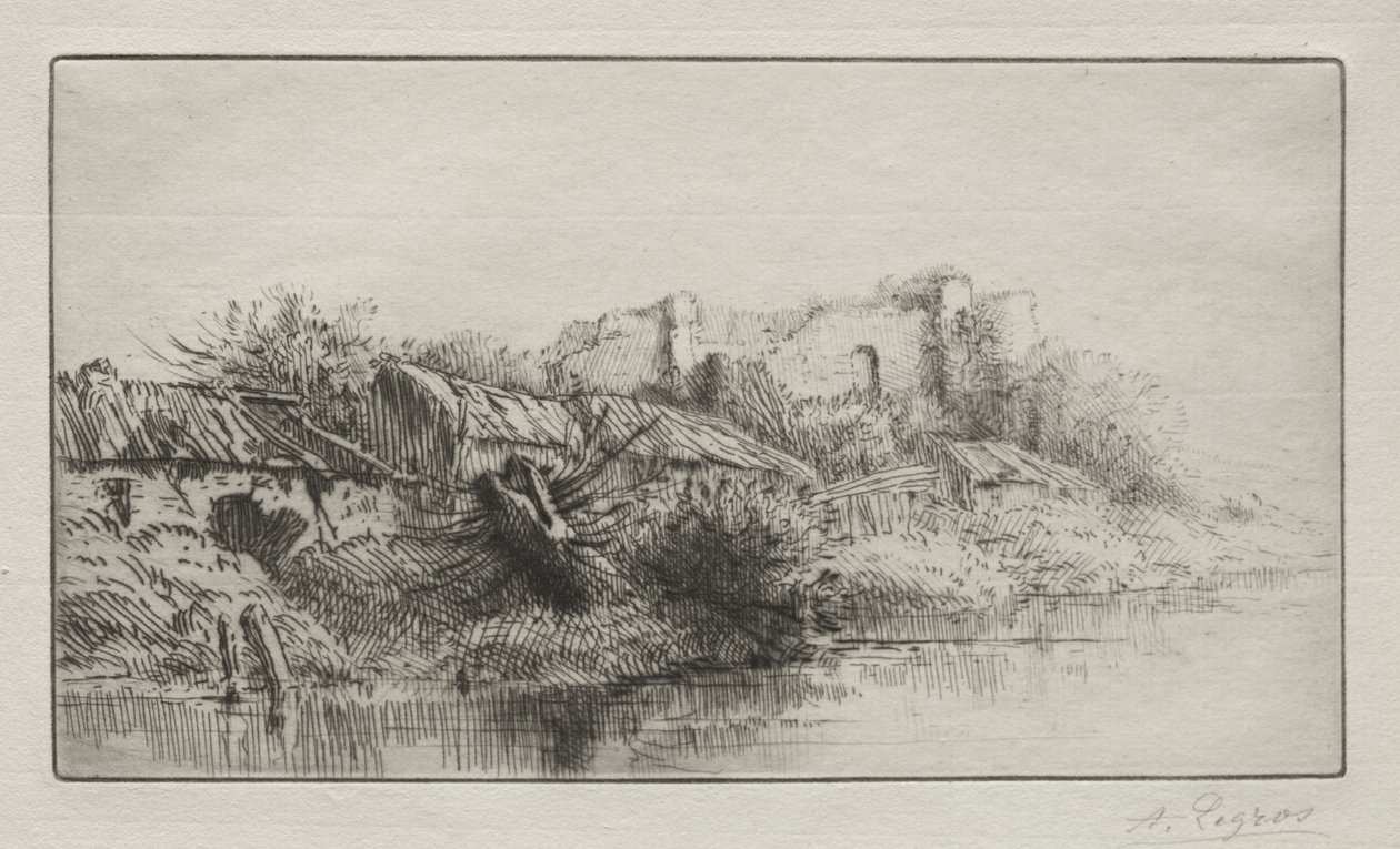 Opuszczona wioska autorstwa Alphonse Legros
