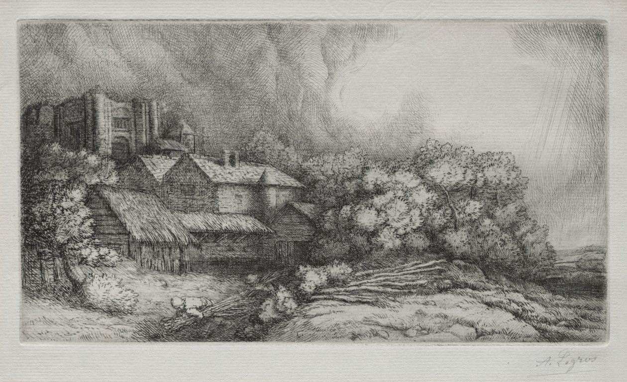 Farma opactwa autorstwa Alphonse Legros
