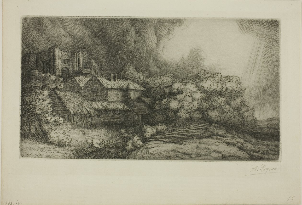 Farma opactwa autorstwa Alphonse Legros