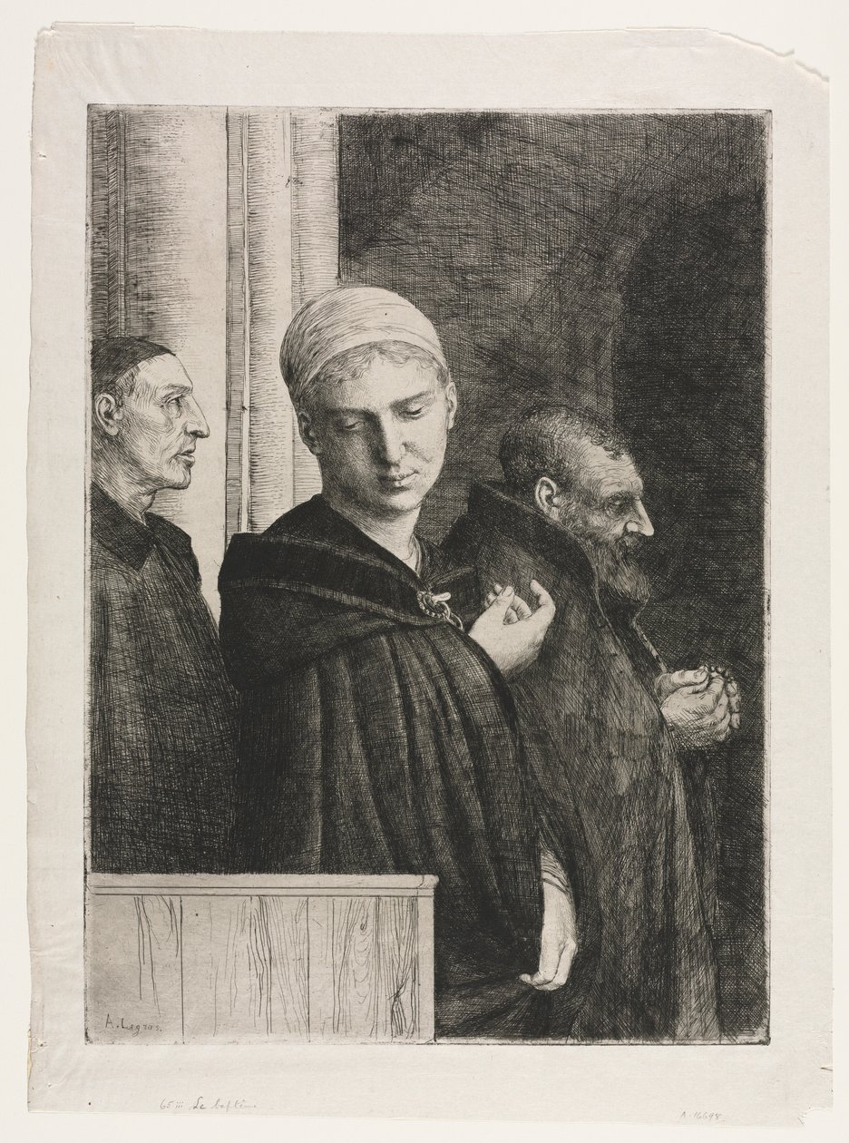Chrzest. autorstwa Alphonse Legros