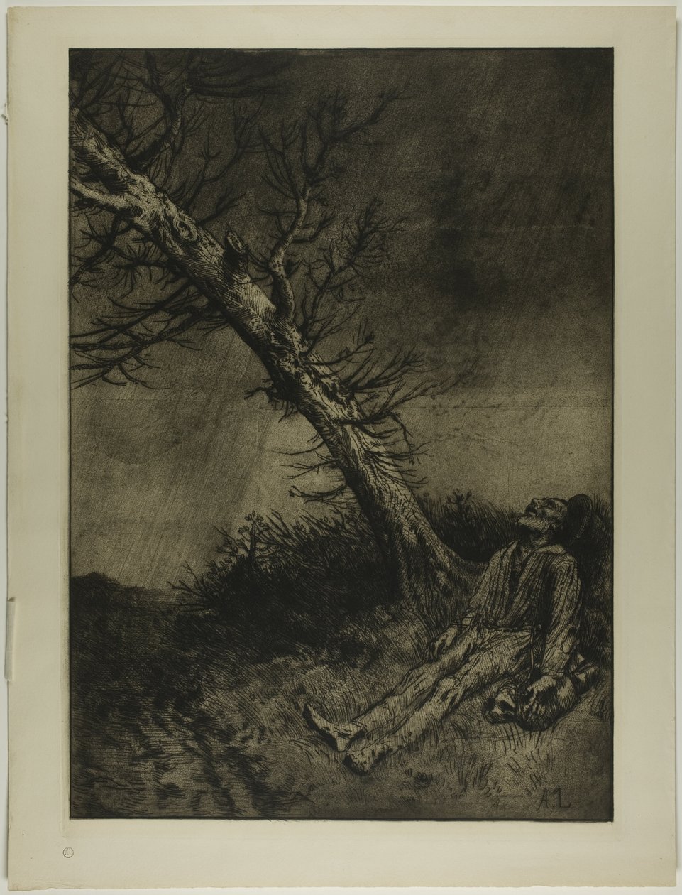 Śmierć włóczęgi autorstwa Alphonse Legros