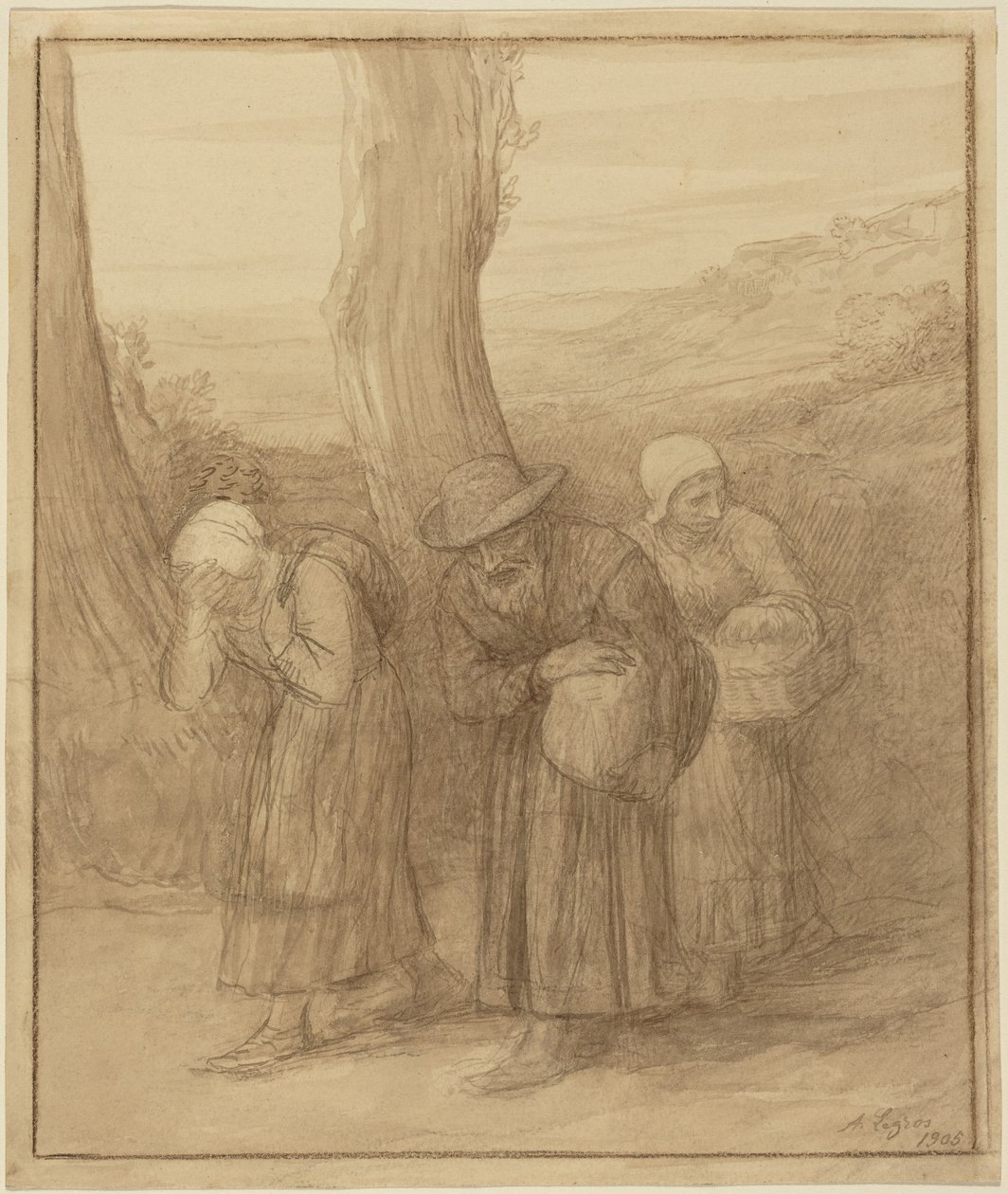 Odjazd autorstwa Alphonse Legros