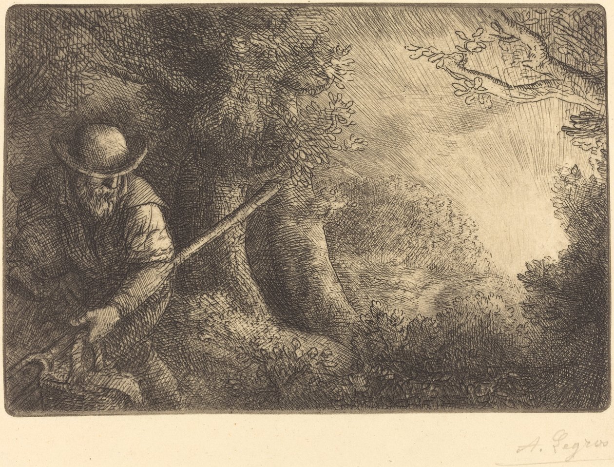 Ogrodnik Ogrodnik. autorstwa Alphonse Legros