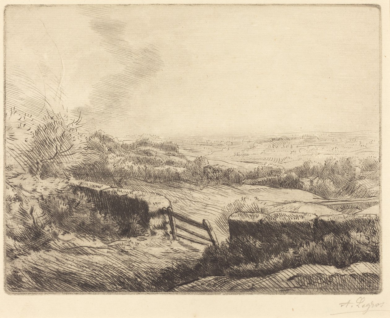 The Gate (Wejście na pole) autorstwa Alphonse Legros