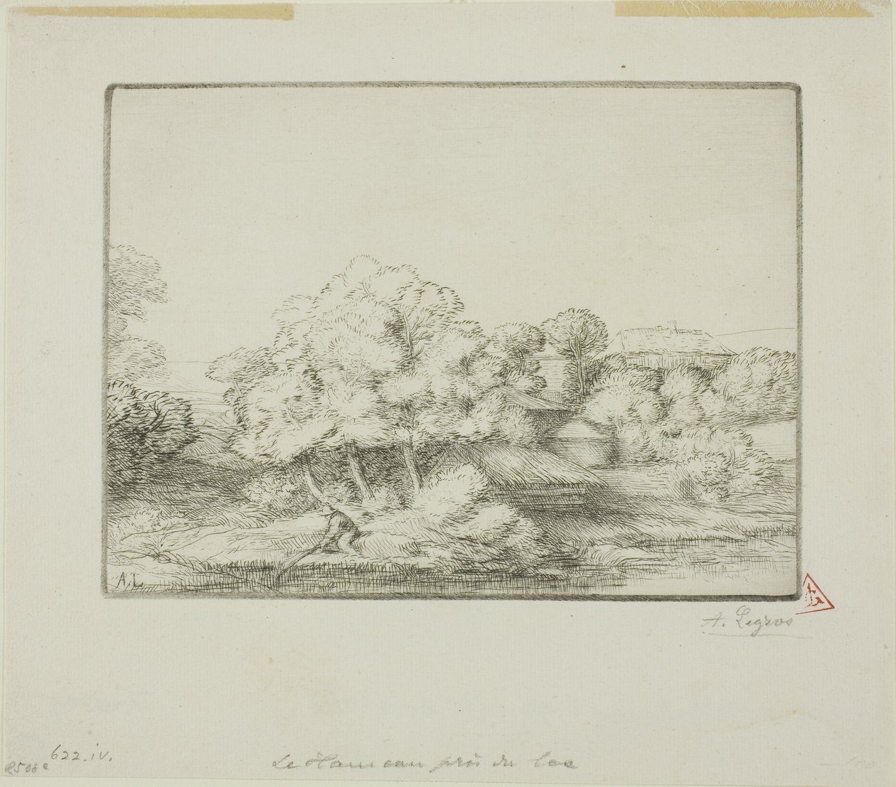 Wioska nad jeziorem autorstwa Alphonse Legros
