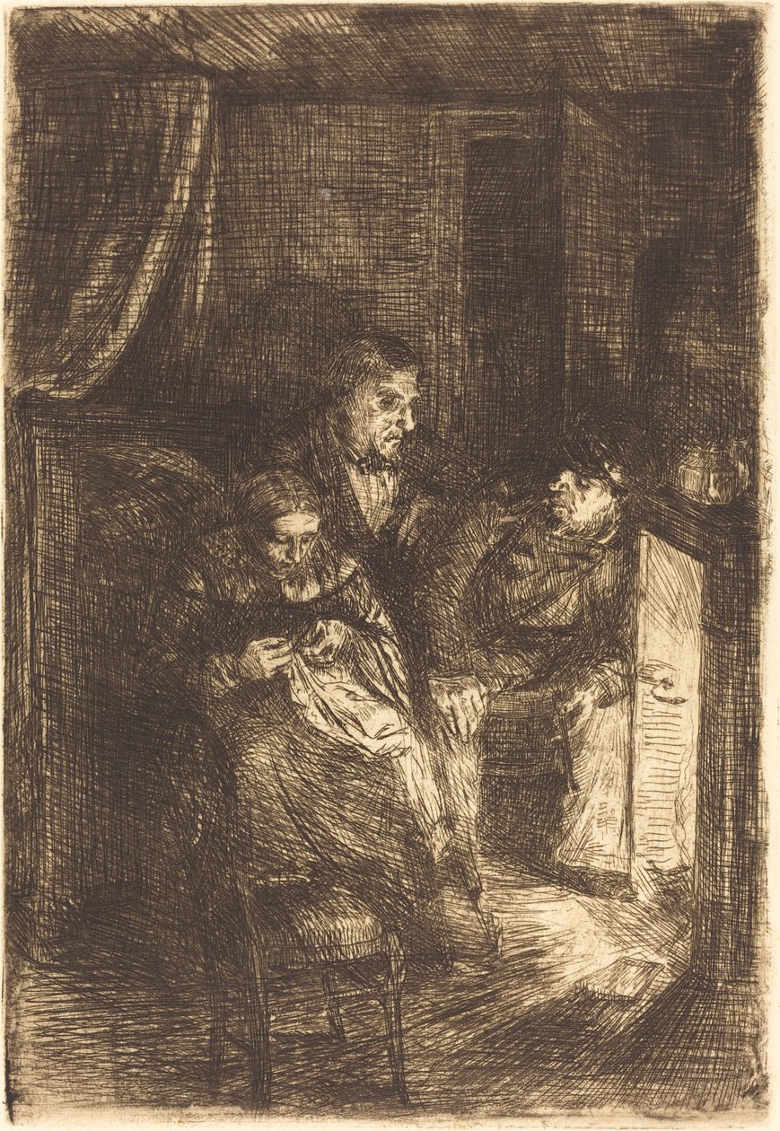 Palenisko (Le foyer) autorstwa Alphonse Legros