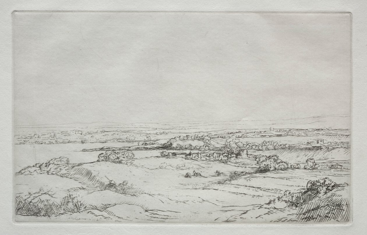 Łąka nad jeziorem autorstwa Alphonse Legros