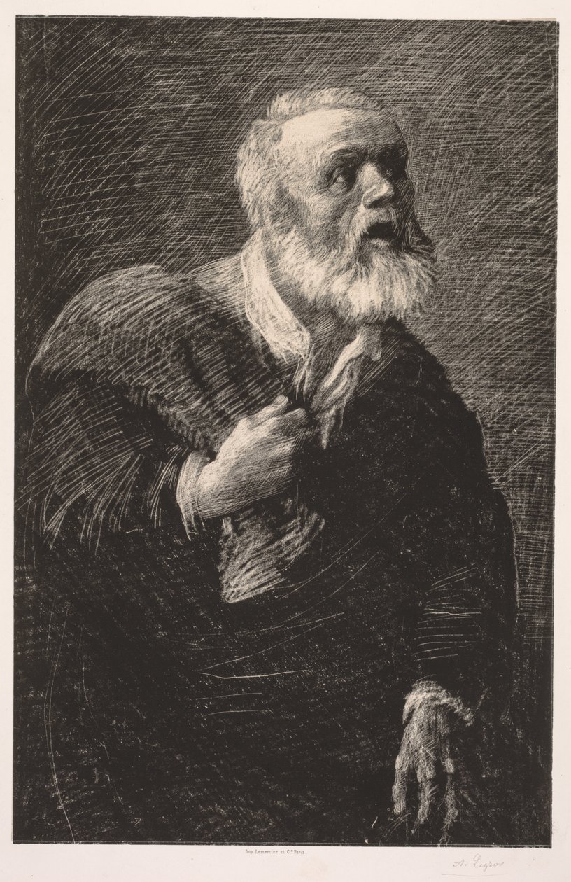 Wołacz nocy. autorstwa Alphonse Legros