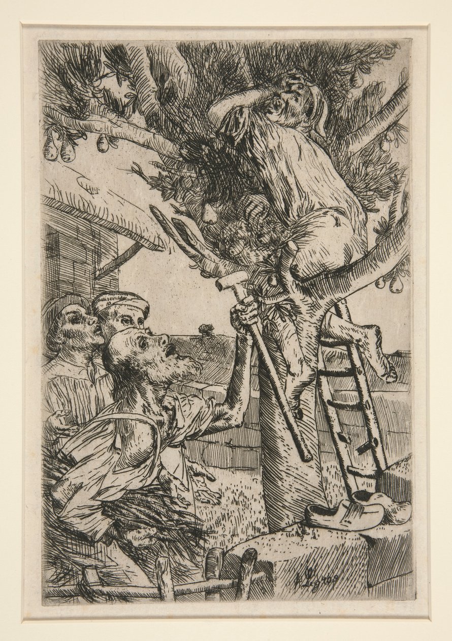 Złodziej gruszek, nr 2 autorstwa Alphonse Legros