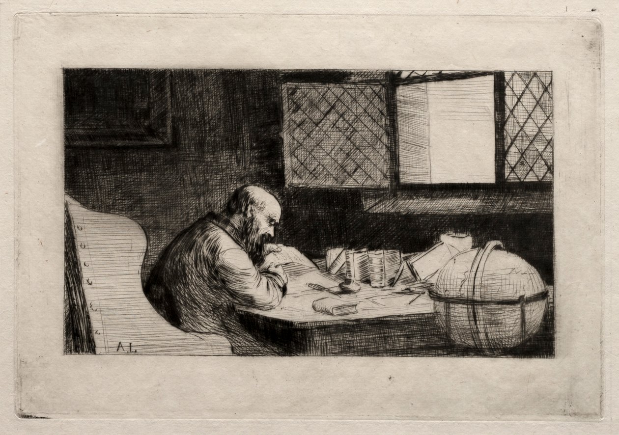 Filozof. autorstwa Alphonse Legros