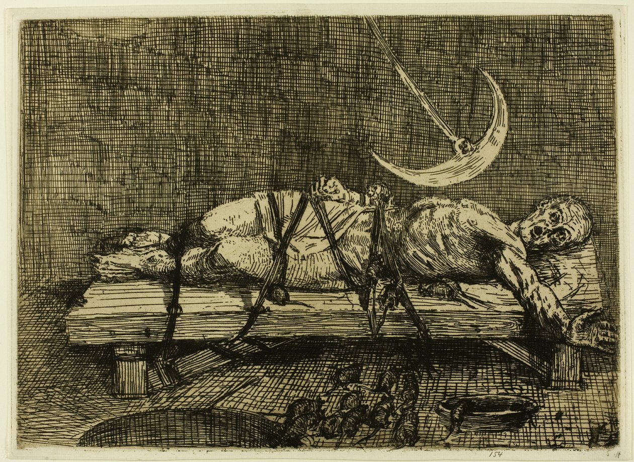 Jama i wahadło, druga płyta autorstwa Alphonse Legros