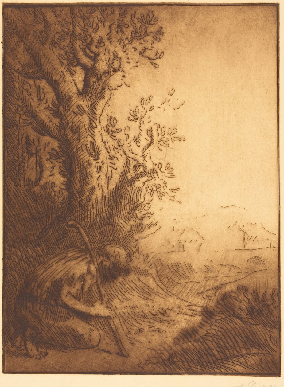 Syn marnotrawny, tablica 4 (Syn marnotrawny) autorstwa Alphonse Legros