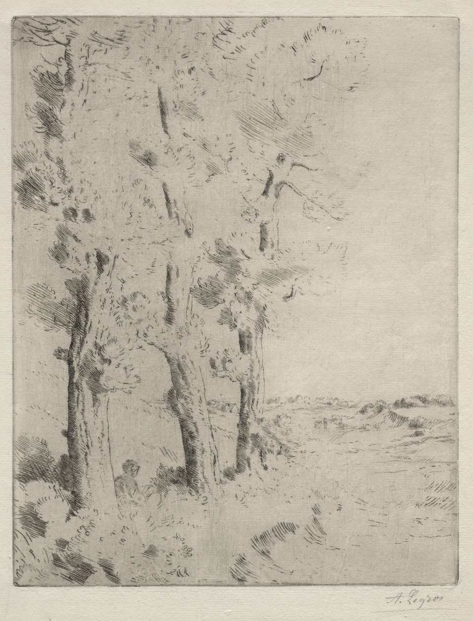 Lektor: Wykład pod drzewami autorstwa Alphonse Legros