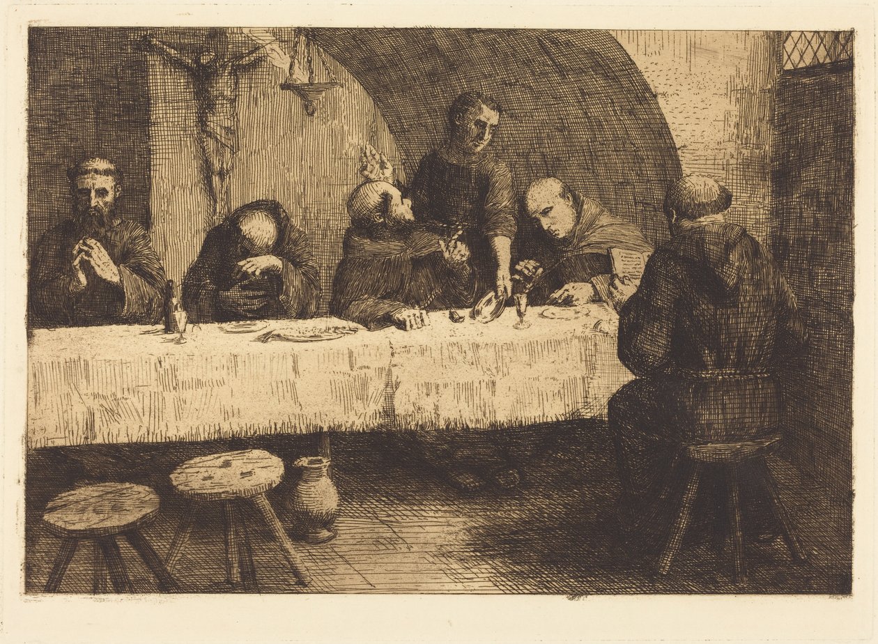 Jadalnia (Le refectoire) autorstwa Alphonse Legros