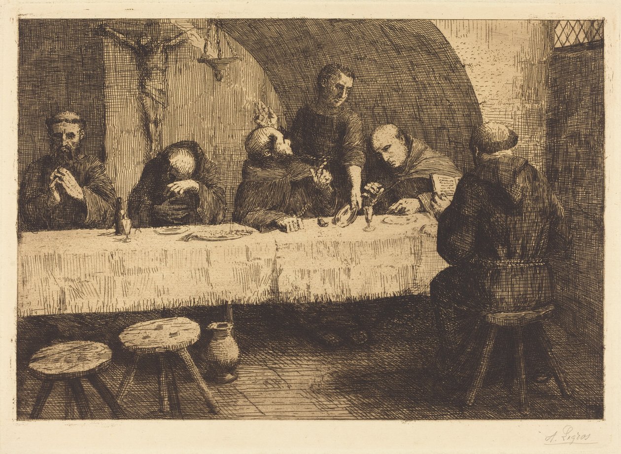 Jadalnia (Le refectoire) autorstwa Alphonse Legros
