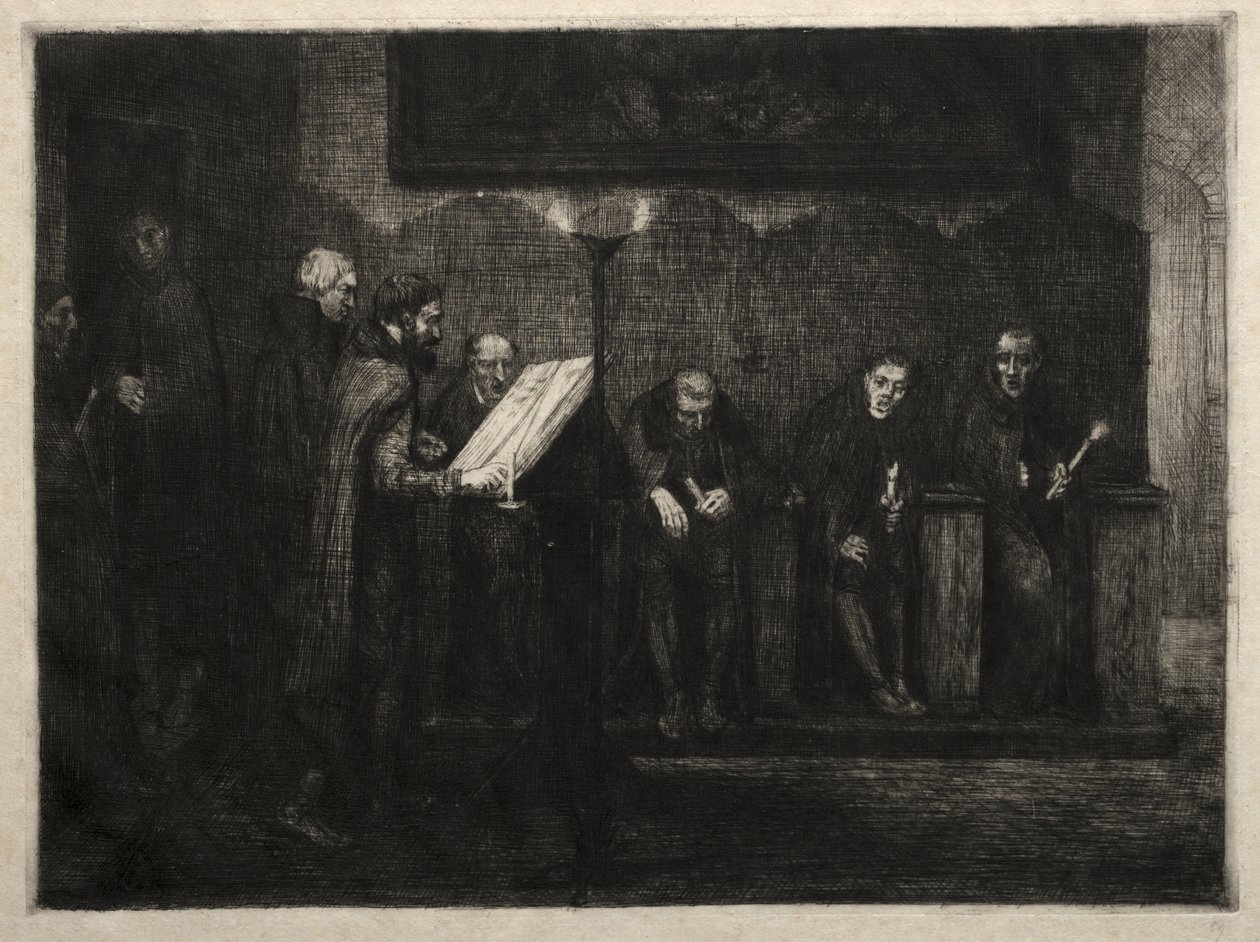 Hiszpańscy śpiewacy autorstwa Alphonse Legros