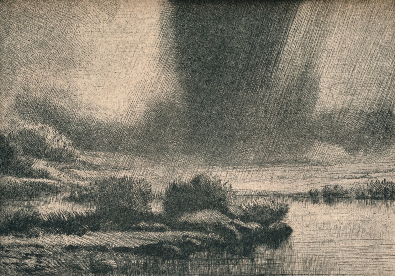 Burza, c1890 autorstwa Alphonse Legros