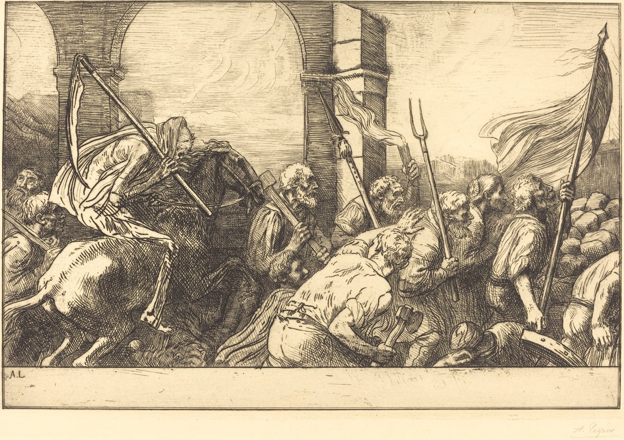 Triumf śmierci: wyjazd Triumf śmierci: wyjazd. autorstwa Alphonse Legros