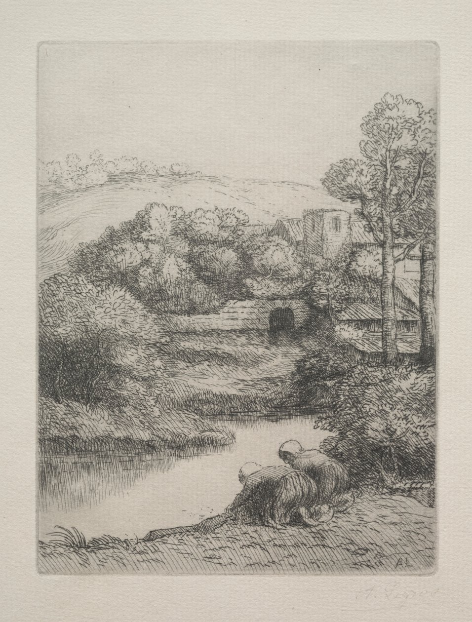 Pralnia autorstwa Alphonse Legros