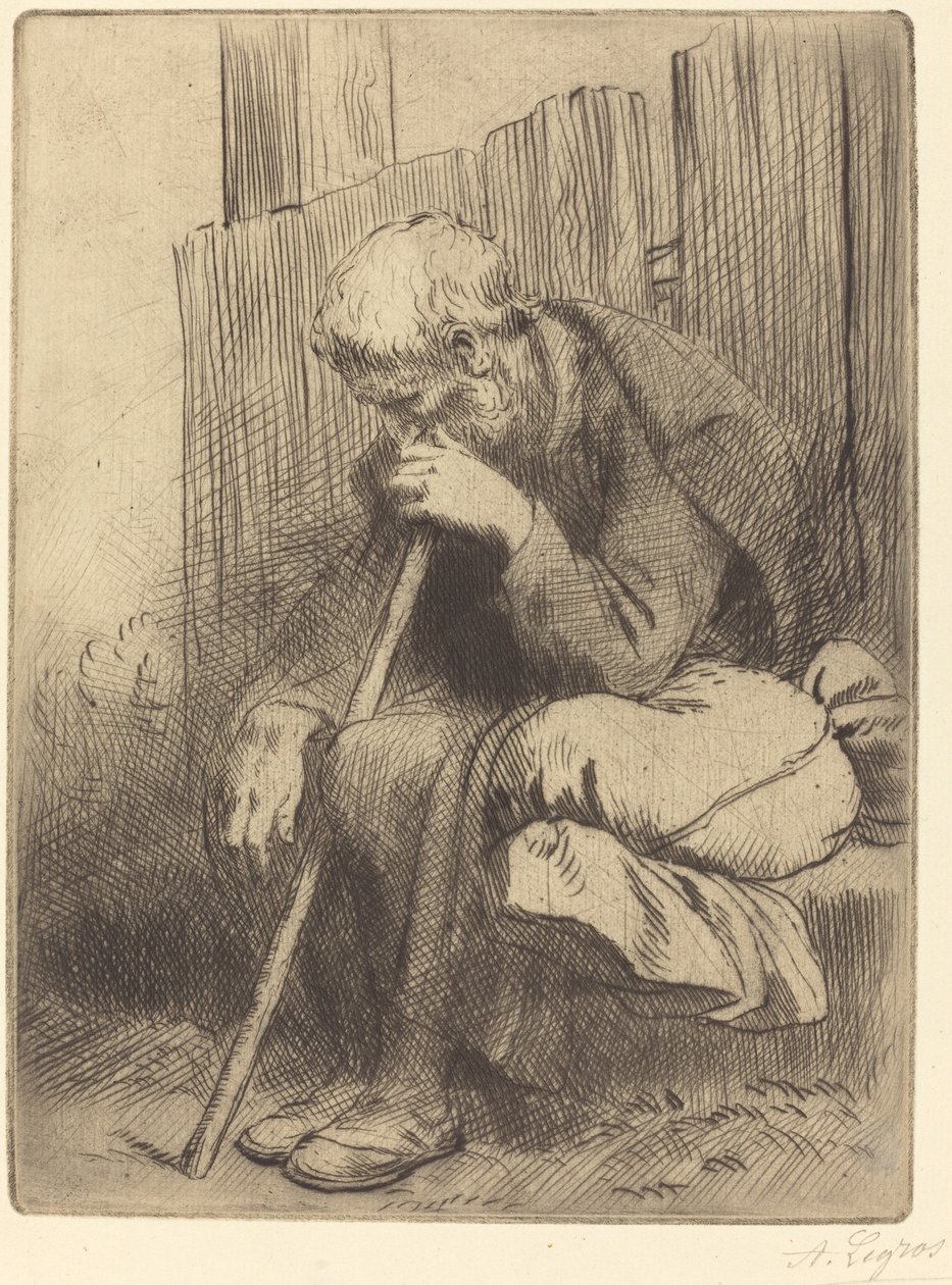 Myśliciel (Myśliciel) autorstwa Alphonse Legros