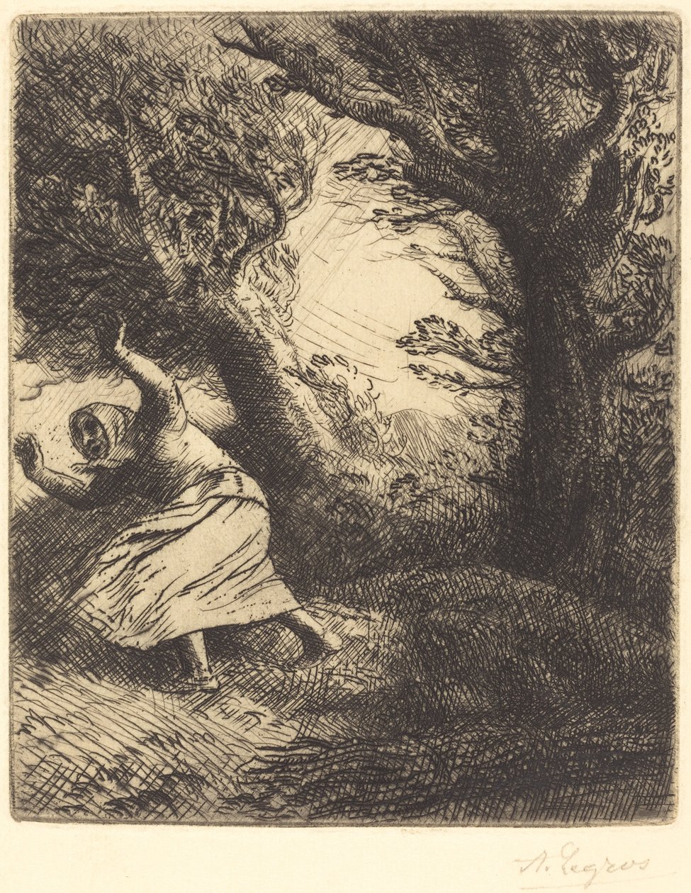 Grzmot Piorun. autorstwa Alphonse Legros