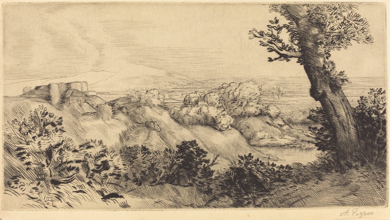 Szczyt wzgórza Szczyt wzgórza. autorstwa Alphonse Legros