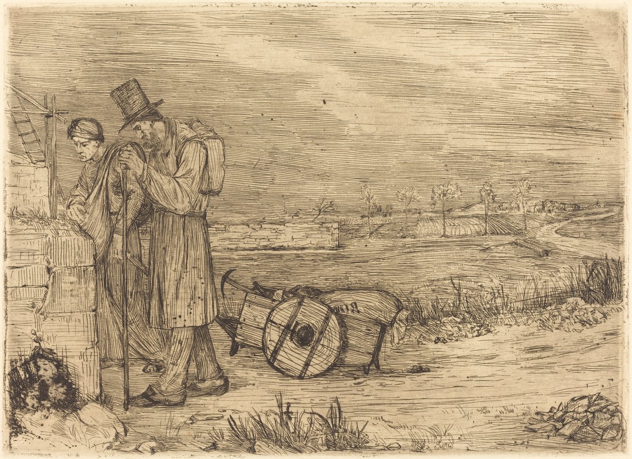 Włóczędzy z Montrouge autorstwa Alphonse Legros