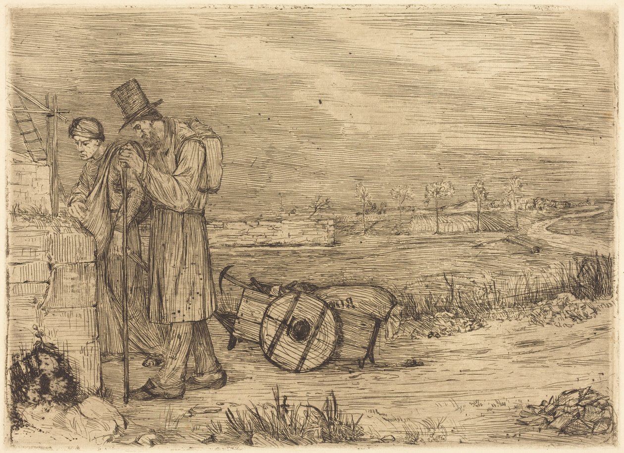 Włóczędzy z Montrouge autorstwa Alphonse Legros