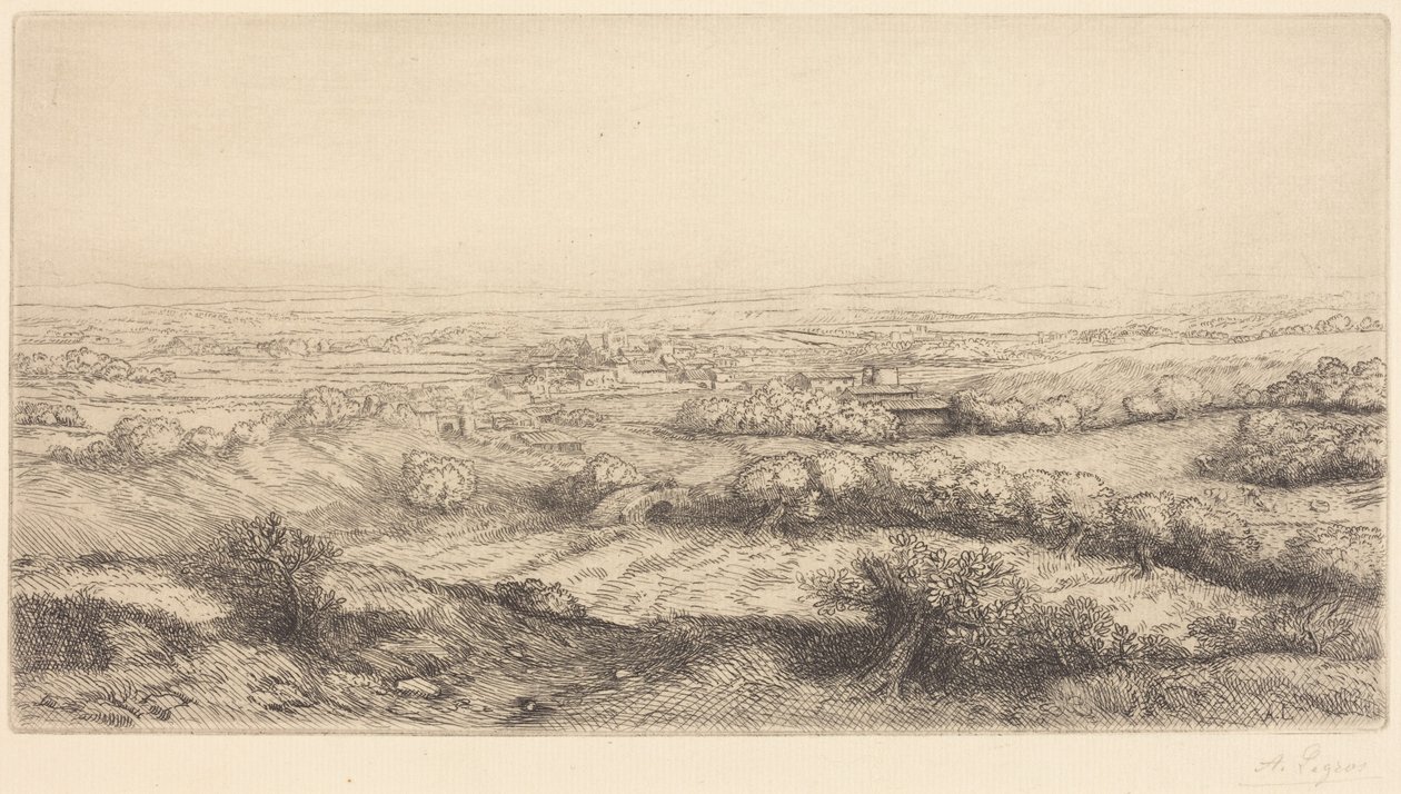 Dolina w Burgundii (Dolina w Burgundii) autorstwa Alphonse Legros
