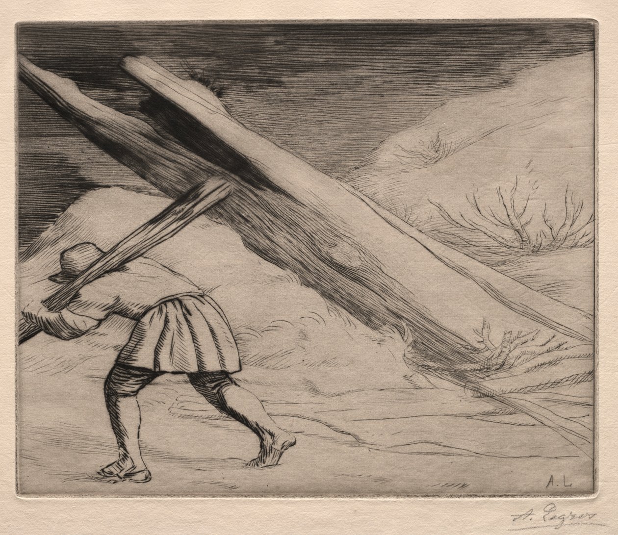 Zima (1. płyta) autorstwa Alphonse Legros
