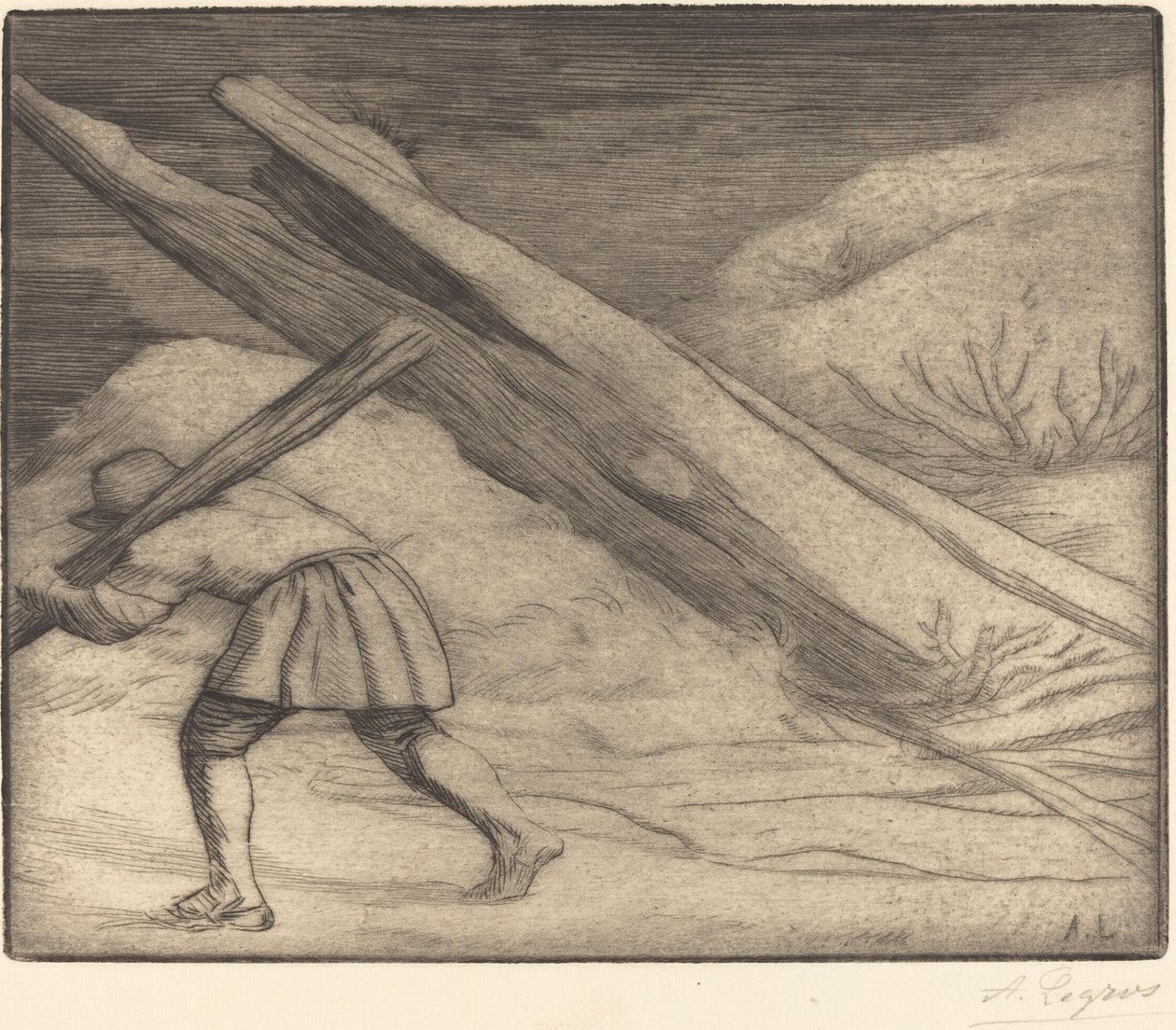 Zima, pierwsza płyta autorstwa Alphonse Legros