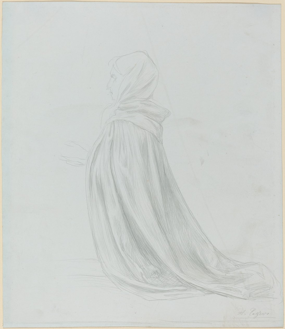 Kobieta w płaszczu autorstwa Alphonse Legros