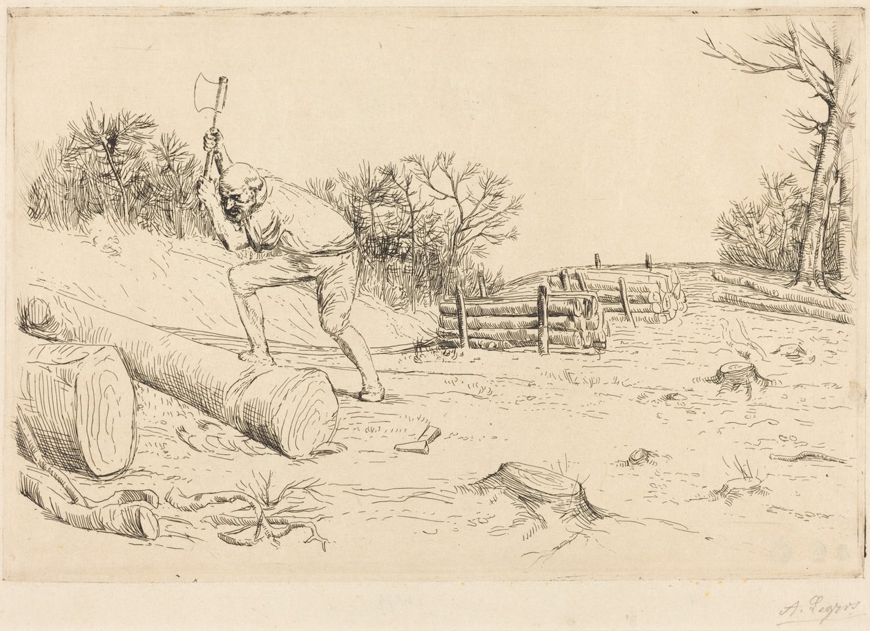 Drwal autorstwa Alphonse Legros