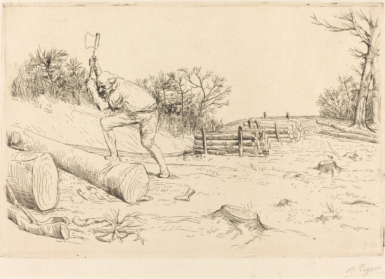 Drwal Drwal. autorstwa Alphonse Legros