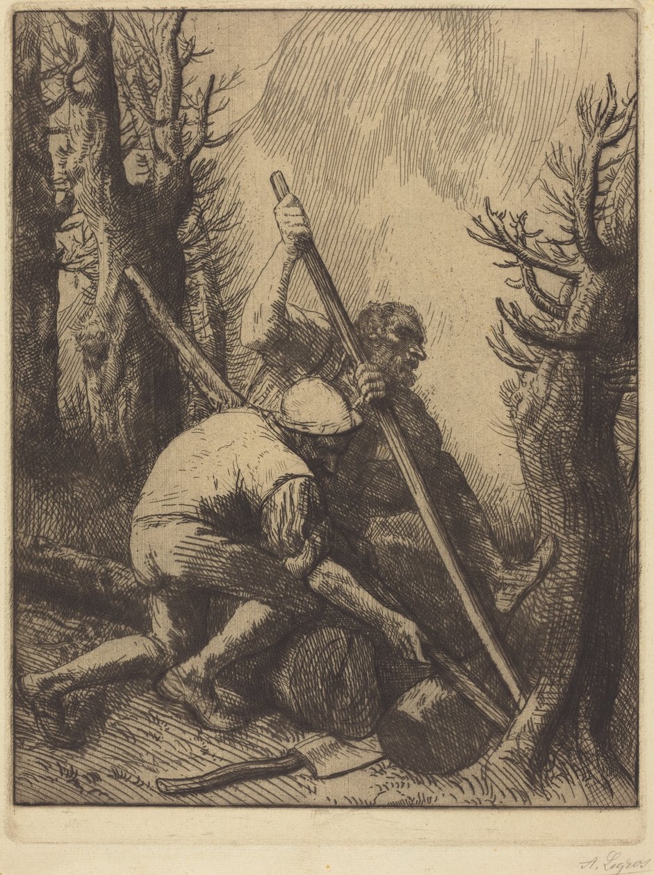 Drwale, 3. tablica autorstwa Alphonse Legros