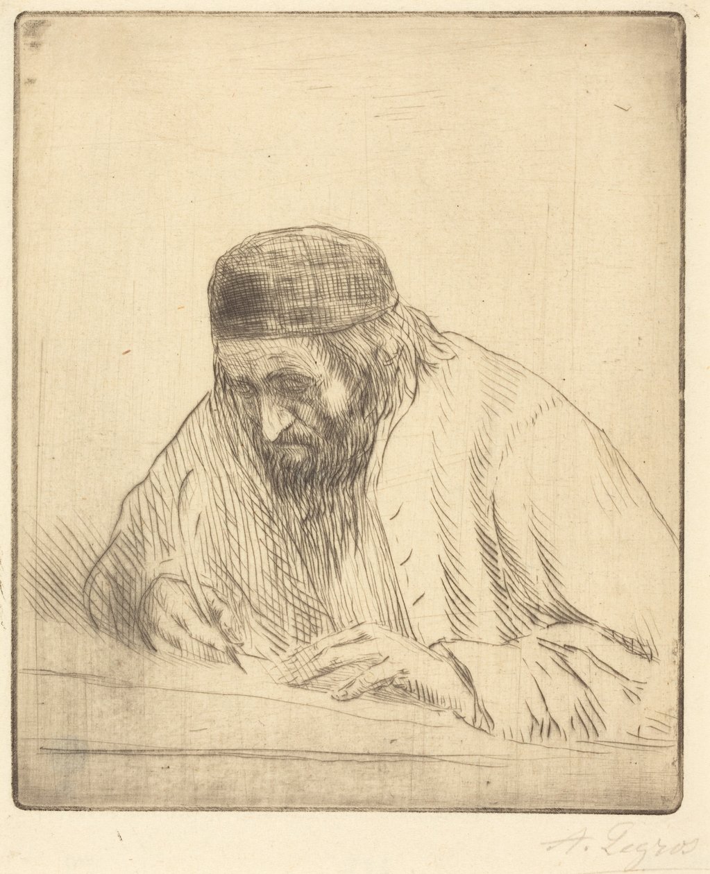 Pisarz autorstwa Alphonse Legros