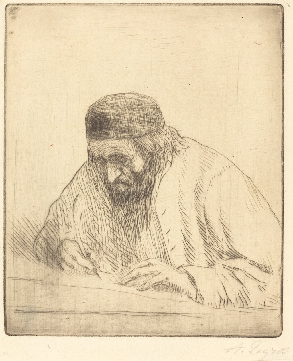 Pisarz Pisarz. autorstwa Alphonse Legros