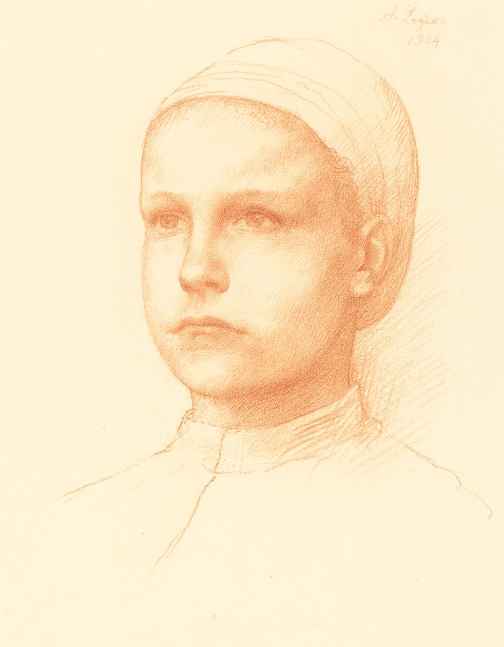 Młody chłop autorstwa Alphonse Legros