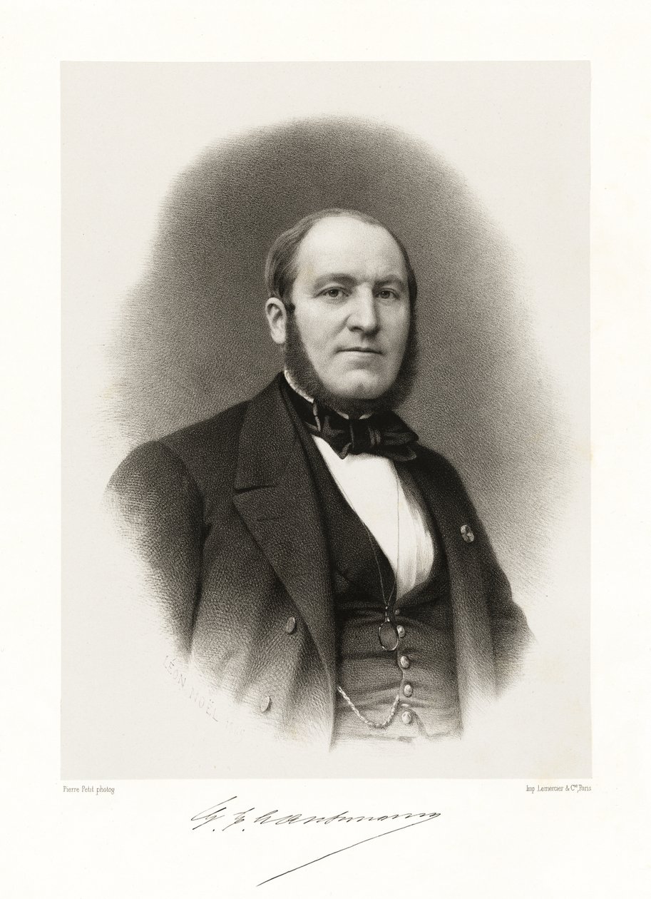 Georges Eugène Haussmann, 1865-66 autorstwa Alphonse Leon Noel