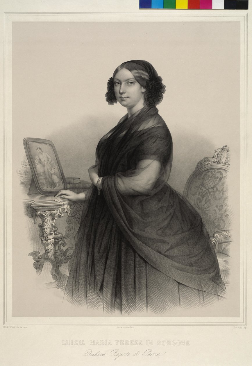 Księżniczka Francji Luiza (litografia) autorstwa Alphonse Leon Noel