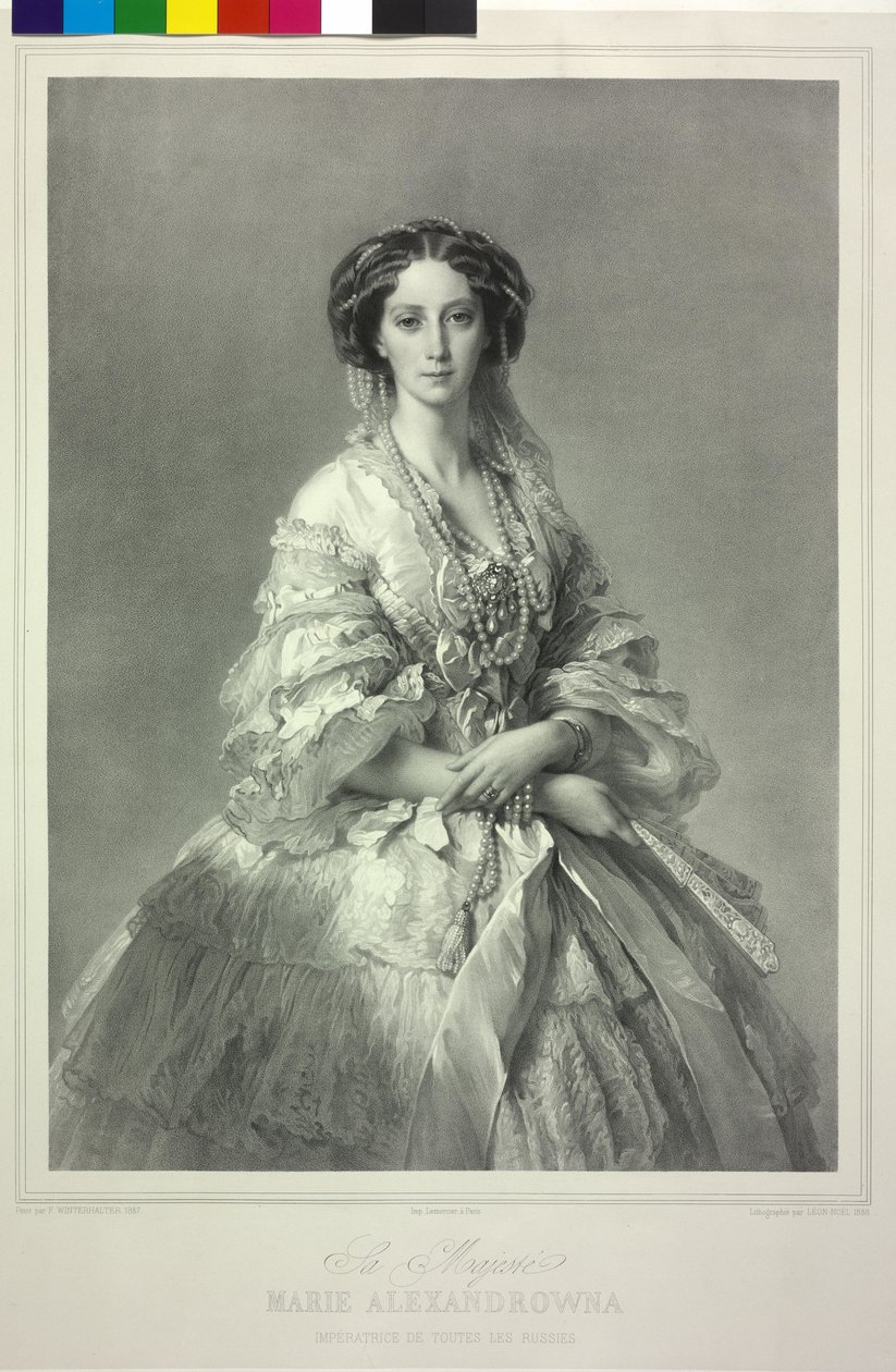 Księżniczka Hesji-Darmstadt Maria autorstwa Alphonse Leon Noel
