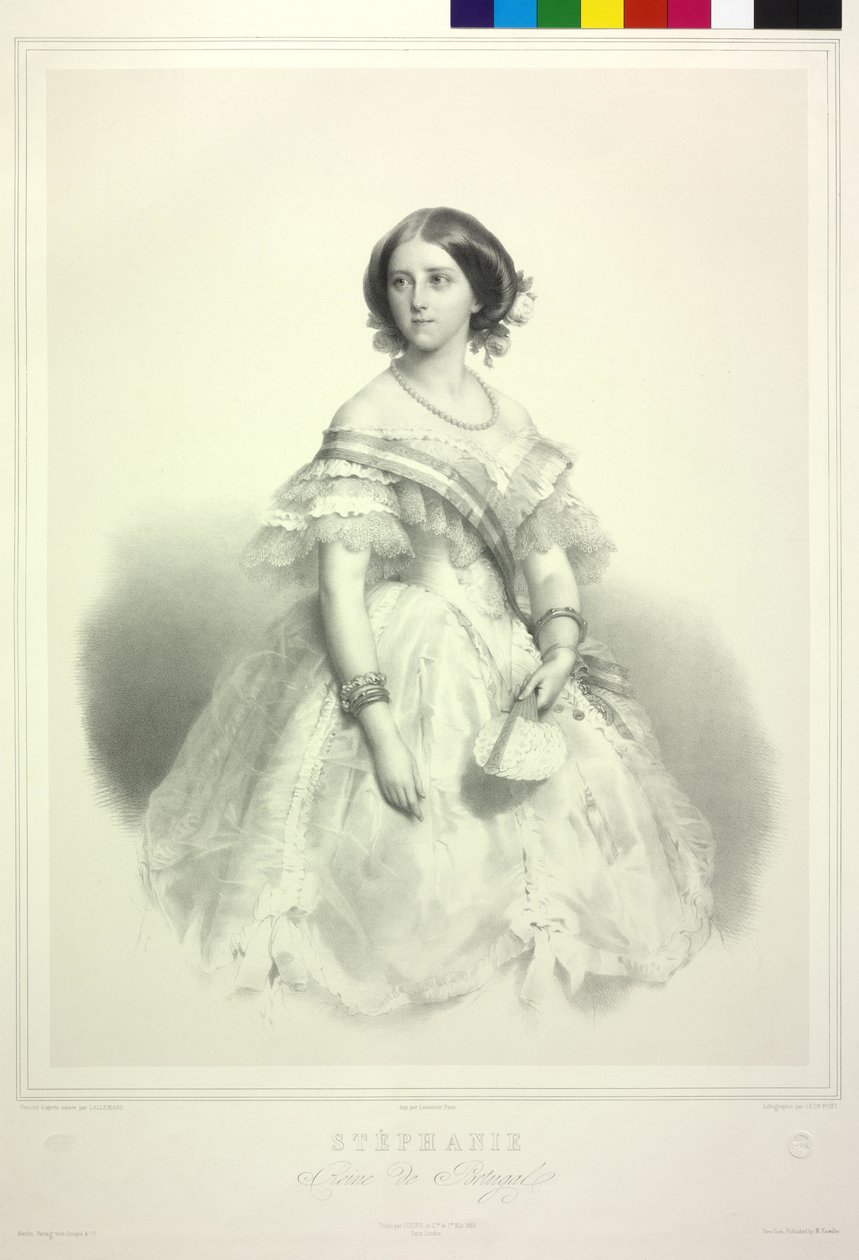 Stephanie Friederike z rodu Hohenzollern-Sigmaringen autorstwa Alphonse Leon Noel
