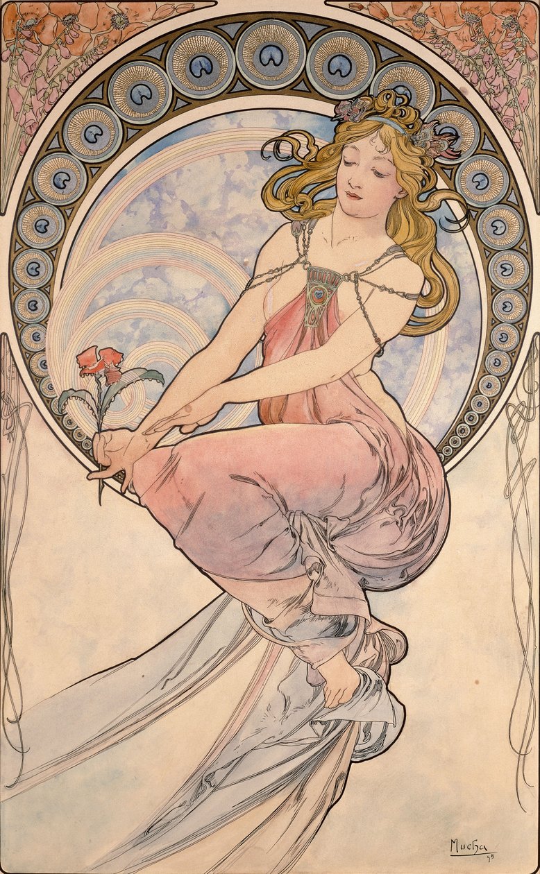 Malarstwo, 1898 autorstwa Alphonse Mucha